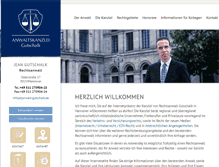 Tablet Screenshot of anwalt-gutschalk.de
